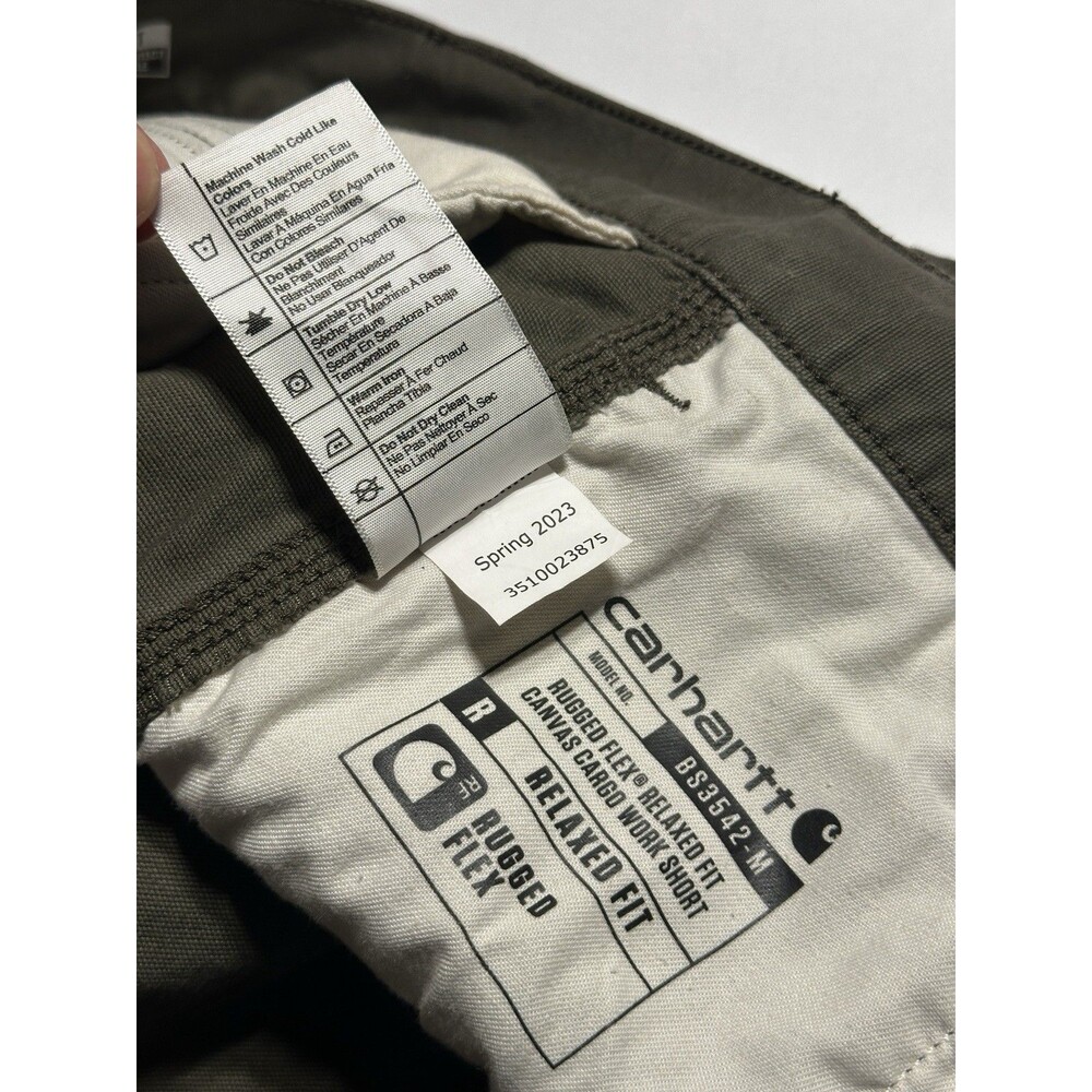 Carhartt Relaxed Fit Cargo Shorts 10" Inseam Green Men’s 34 Workwear 103542 217 - Picture 11 of 12